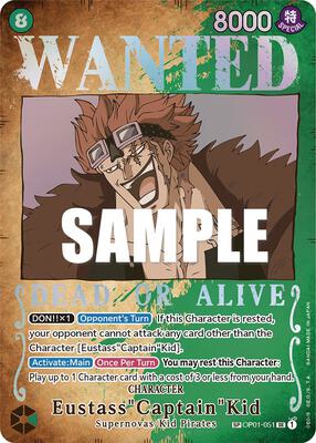 Eustass"Captain"Kid (Wanted Poster) card from Pillars of Strength