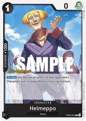 Helmeppo card from Pillars of Strength Pre-Release Cards