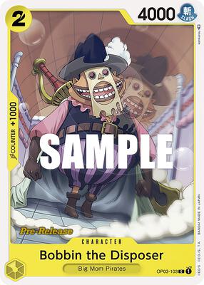 Bobbin the Disposer card from Pillars of Strength Pre-Release Cards