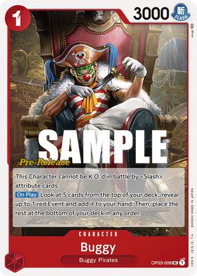 Buggy (008) card from Pillars of Strength Pre-Release Cards