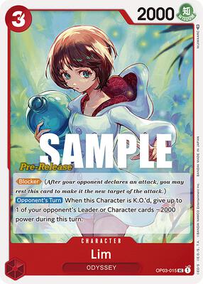 Lim card from Pillars of Strength Pre-Release Cards