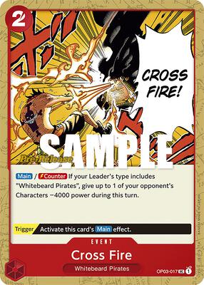 Cross Fire card from Pillars of Strength Pre-Release Cards
