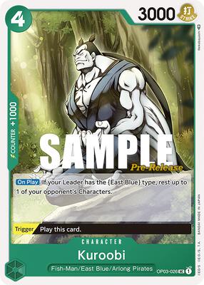 Kuroobi card from Pillars of Strength Pre-Release Cards