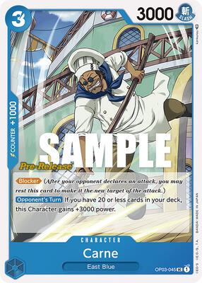 Carne card from Pillars of Strength Pre-Release Cards
