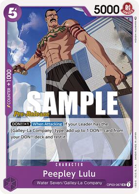 Peepley Lulu card from Pillars of Strength Pre-Release Cards
