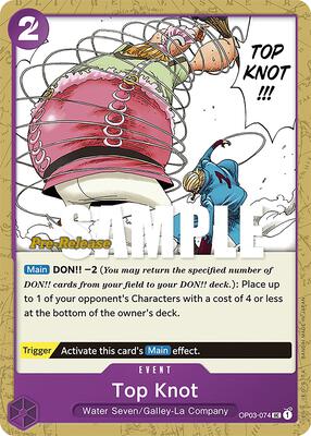 Top Knot card from Pillars of Strength Pre-Release Cards