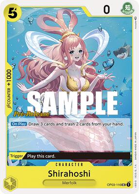 Shirahoshi card from Pillars of Strength Pre-Release Cards