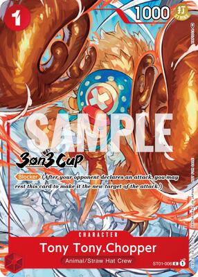 Tony Tony.Chopper (3-on-3 Cup) [Participant] card from One Piece Promotion Cards