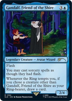Gandalf, Friend of the Shire card from Secret Lair Drop Series