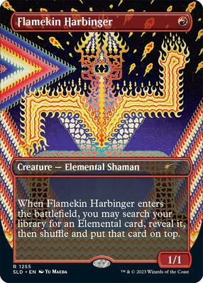 Flamekin Harbinger card from Secret Lair Drop Series