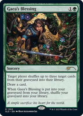 Gaea's Blessing card from Secret Lair Drop Series