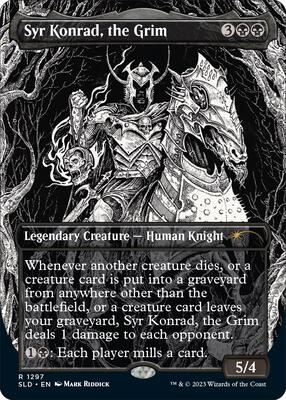 Syr Konrad, the Grim card from Secret Lair Drop Series