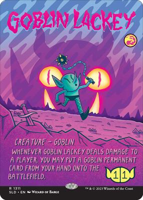 Goblin Lackey (1311) card from Secret Lair Drop Series