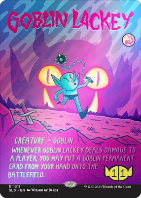 Goblin Lackey (1311) (Rainbow Foil) card from Secret Lair Drop Series