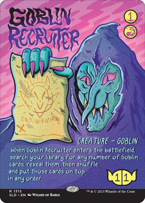 Goblin Recruiter card from Secret Lair Drop Series