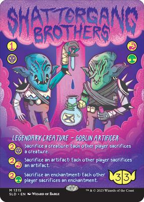 Shattergang Brothers card from Secret Lair Drop Series