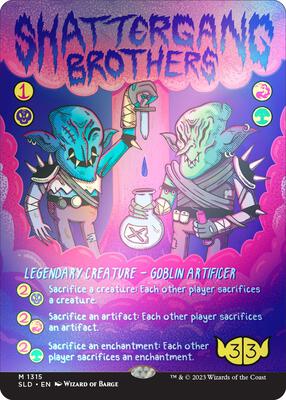 Shattergang Brothers (Rainbow Foil) card from Secret Lair Drop Series