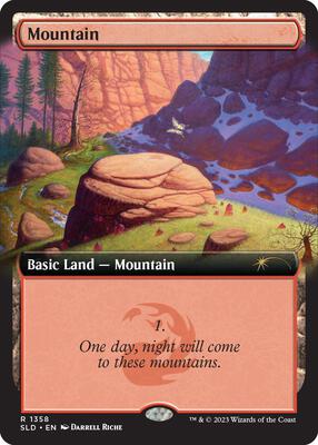 Mountain (1358) card from Secret Lair Drop Series