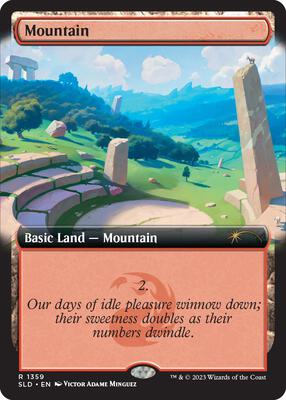 Mountain (1359) card from Secret Lair Drop Series