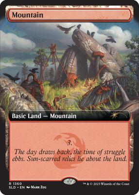 Mountain (1360) card from Secret Lair Drop Series