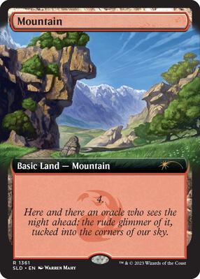 Mountain (1361) card from Secret Lair Drop Series