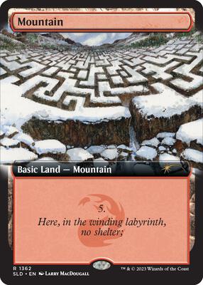 Mountain (1362) card from Secret Lair Drop Series