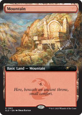 Mountain (1363) card from Secret Lair Drop Series