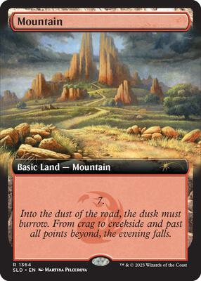 Mountain (1364) card from Secret Lair Drop Series