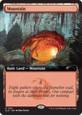 Mountain (1365) card from Secret Lair Drop Series