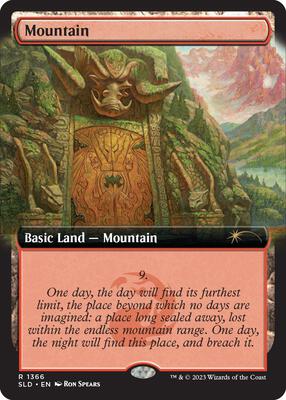 Mountain (1366) card from Secret Lair Drop Series
