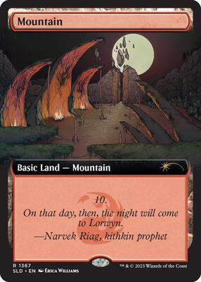 Mountain (1367) card from Secret Lair Drop Series