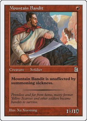 Mountain Bandit card from Portal Three Kingdoms