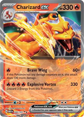 Charizard ex - 006/165 card from SV: Scarlet & Violet 151