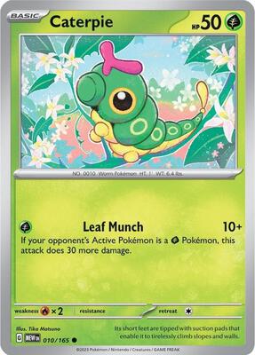 Caterpie - 010/165 card from SV: Scarlet & Violet 151
