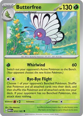 Butterfree card from SV: Scarlet & Violet 151