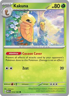 Kakuna card from SV: Scarlet & Violet 151