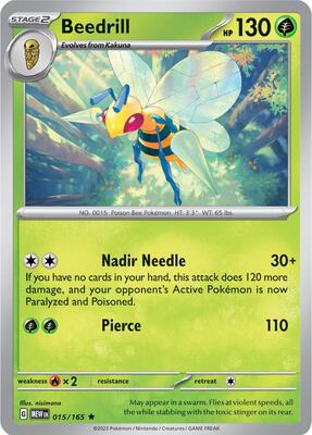 Beedrill card from SV: Scarlet & Violet 151