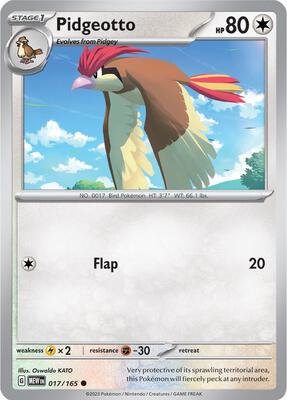 Pidgeotto card from SV: Scarlet & Violet 151