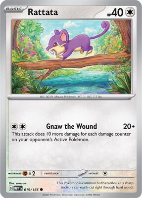Rattata card from SV: Scarlet & Violet 151