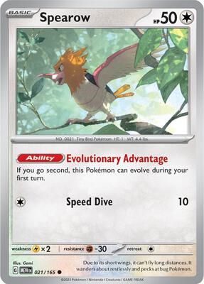 Spearow card from SV: Scarlet & Violet 151