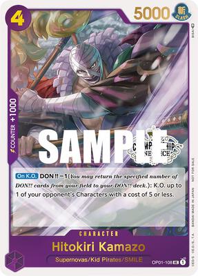 Hitokiri Kamazo (Store Championship 2023 Participation Pack Vol.1) card from One Piece Promotion Cards