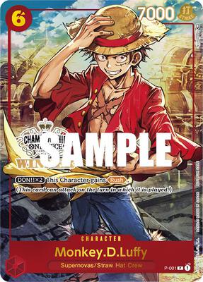 Monkey.D.Luffy (Store Championship Trophy Card) card from One Piece Promotion Cards