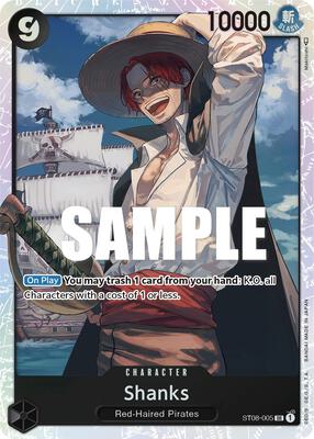 Shanks card from Starter Deck 8: Monkey.D.Luffy
