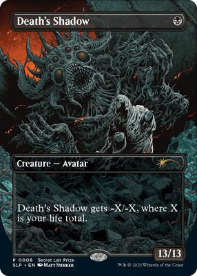 Death's Shadow card from Secret Lair Showdown