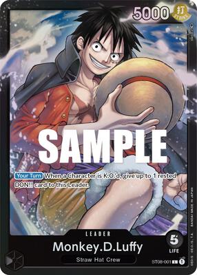 Monkey.D.Luffy (001) card from Starter Deck 8: Monkey.D.Luffy