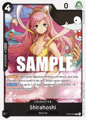 Shirahoshi card from Starter Deck 8: Monkey.D.Luffy