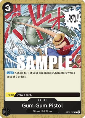 Gum-Gum Pistol card from Starter Deck 8: Monkey.D.Luffy