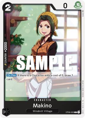 Makino card from Starter Deck 8: Monkey.D.Luffy