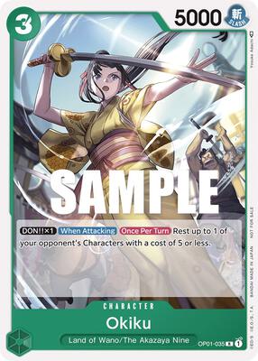 Okiku (Tournament Pack Vol. 4) card from One Piece Promotion Cards