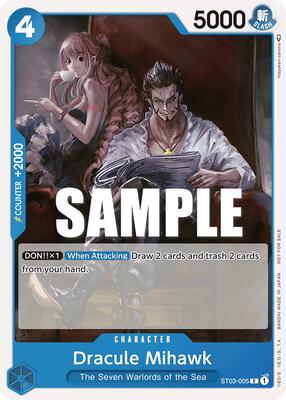Dracule Mihawk (Tournament Pack Vol. 4) card from One Piece Promotion Cards